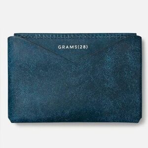 Blue Minimalist Card Holder Wallet